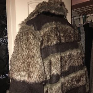 Faux fur jacket